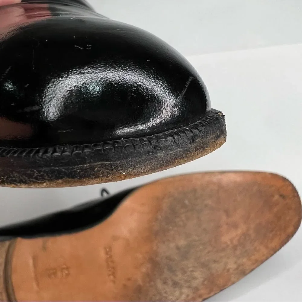 Bally Nino Black Leather cap toe Oxford dress shoes